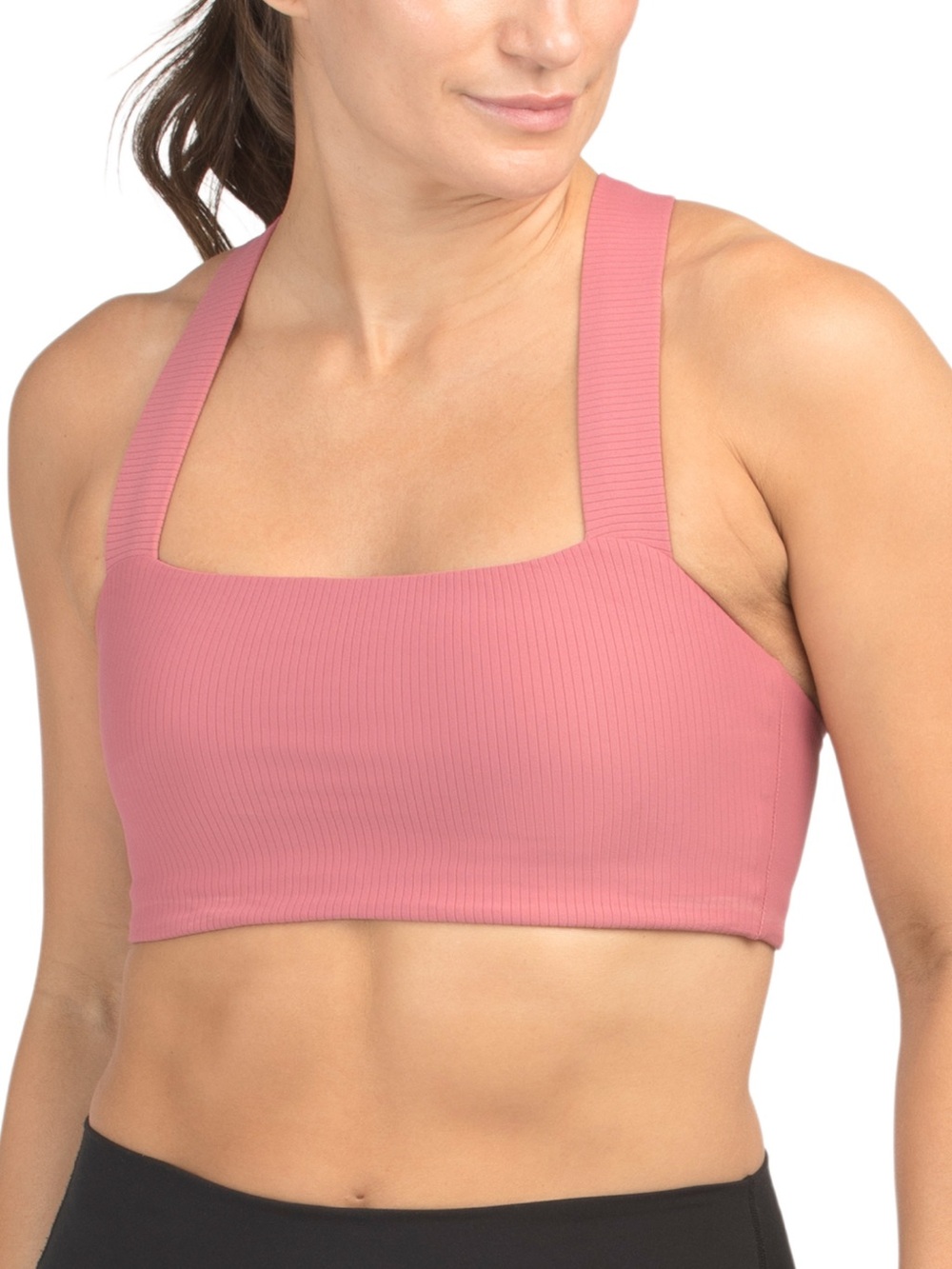 🆕🤸 Rhone Hibiscus Ripple Knit Bandeau Bra XS NWT